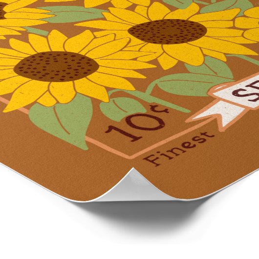 Zonnebloempitten Poster (Hoek)