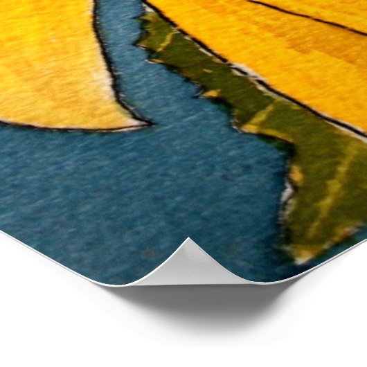 zonnebloempitten, poster (Hoek)