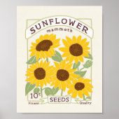 Zonnebloempitten Poster (Voorkant)