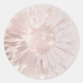 zonnebloempitten ronde sticker