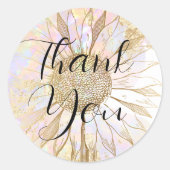 zonnebloempitten ronde sticker (Voorkant)