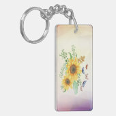 zonnebloempitten sleutelhanger (Voorkant Links)