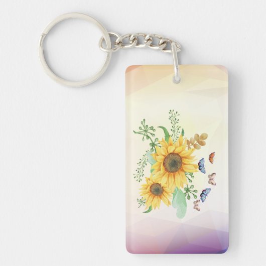 zonnebloempitten sleutelhanger (Voorkant)