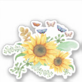 zonnebloempitten sticker (Voorkant)