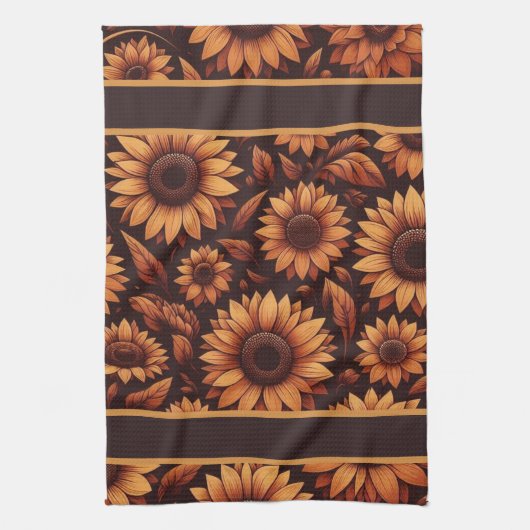 Zonnebloempitten Theedoek (Verticaal)