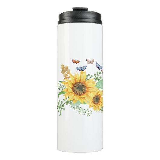 zonnebloempitten thermosbeker (Voorkant)
