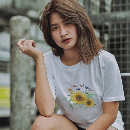 zonnebloempitten Tri-Blend shirt