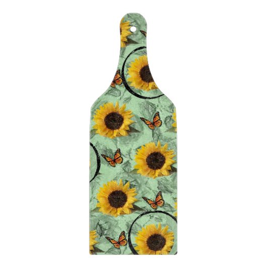 Zonnebloempitten, van glas snijplank (Voorkant)