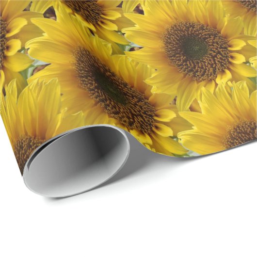 Zonnebloempitten, van matte cadeaupapier (Rol Hoek)