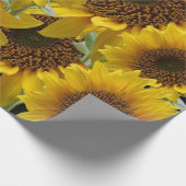 Zonnebloempitten, van matte cadeaupapier (Hoek)