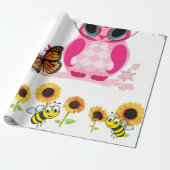 Zonnebloempitten van meel van beemsteen cadeaupapier (Uitgerold)