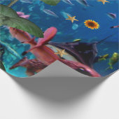 Zonnebloempitten van vismatten cadeaupapier (Hoek)