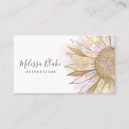 zonnebloempitten visitekaartje (Voorkant)