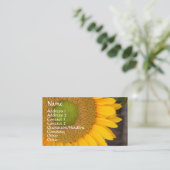 Zonnebloempitten Visitekaartje (Staand voorkant)