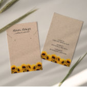 zonnebloempitten voor het oormerken van Ketting Visitekaartje