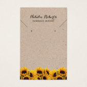  zonnebloempitten voor het oormerken van Ketting Visitekaartje (Voorkant)