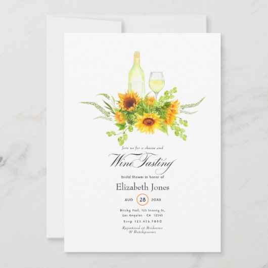 Zonnebloempitten Vrijgezellenfeest Kaart (Voorkant)