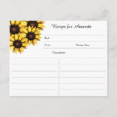 Zonnebloempitten Waterverf Vrijgezellenfeest Informatiekaartje (Voorkant)