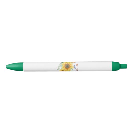 zonnebloempitten zwarte inkt pen (Voorkant)