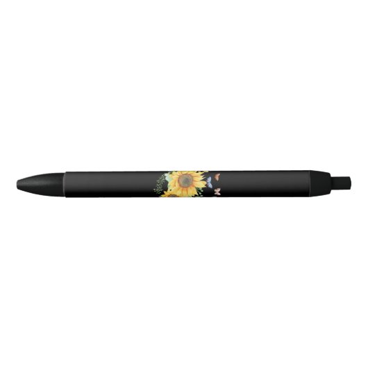 zonnebloempitten zwarte inkt pen (Voorkant)