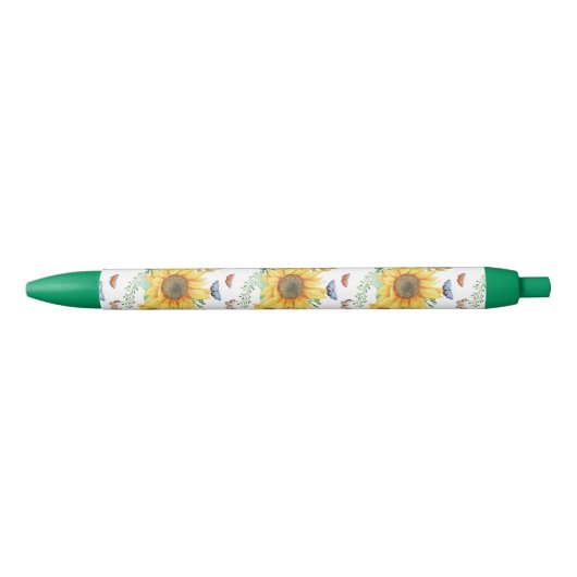 zonnebloempitten zwarte inkt pen (Voorkant)