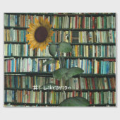 Zonnebloempittenpapier Cadeaupapier (Vlak)