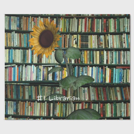 Zonnebloempittenpapier Cadeaupapier (Vlak)