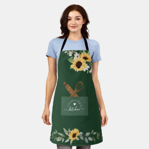 Zonnebloempje Pocket & Wooden Spoon & Whisk Schort