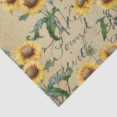 Zonnebloempjes en krullende ontkoppeling tissuepapier (Detail)