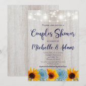 Zonnebloempjes — Vrijgezellenfeest Kaart (Voorkant / Achterkant)