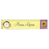 Zonnebloemplaat Naambordje (Voorkant)