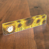 Zonnebloemplaat Naambordje (Zijkant)