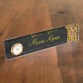 Zonnebloemplaat Naambordje (Zijkant)