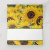 Zonnebloemplaatje Plaatskaartje (Binnenkant ongevouwen)