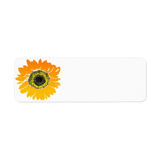 Zonnebloemplaatjes Etiket (Voorkant)