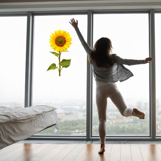 Zonnebloemplade Raamsticker