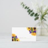 Zonnebloemplankjes Plaatskaartje (Staand voorkant)