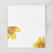 Zonnebloemplankjes Plaatskaartje (Buitenkant ongevouwen)