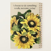 Zonnebloemplanner 5,5 x 8,5 inch - speciaal aangep planner (Achterkant)