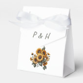 Zonnebloempleister Bedankdoosjes (Voorkant Zijde)