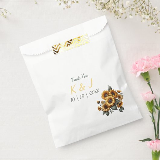 Zonnebloempleister Bedankzakje (Gezegeld)