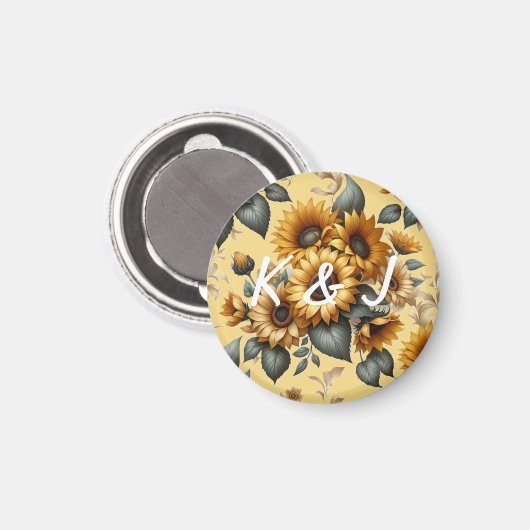 Zonnebloempleister Magneet (Voorkant / Achterkant)