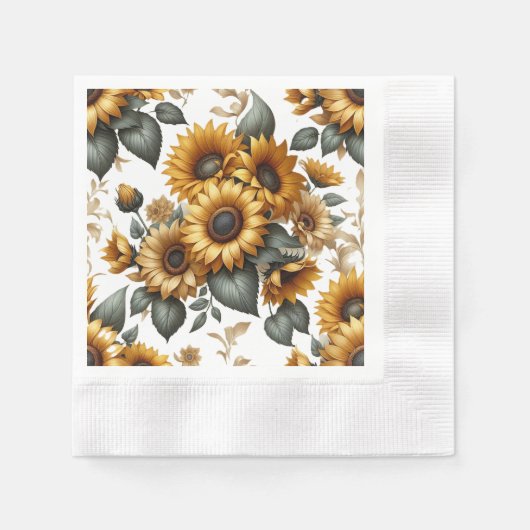 Zonnebloempleister Servet (Voorkant)