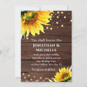 Zonnebloemplichten op Christelijk hout Kaart (Voorkant)