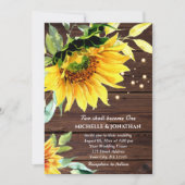 Zonnebloemplichten op Christelijk hout Kaart (Voorkant)