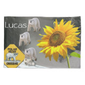 Zonnebloemploods Hoesje, Beer van Floral Polar Kussensloop (Achterkant)