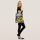 Zonnebloempolair Beer Floral Kitten Tas (Op model)