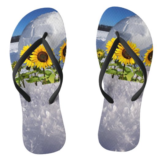 Zonnebloempolaire Teenslippers (Voetbed)