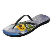 Zonnebloempolaire Teenslippers (Schuin)