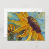 Zonnebloempostkaart Briefkaart (Voorkant / Achterkant)
